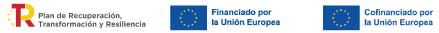 Financiado por la unión europea plan de recuperación y transformación fondos next generation